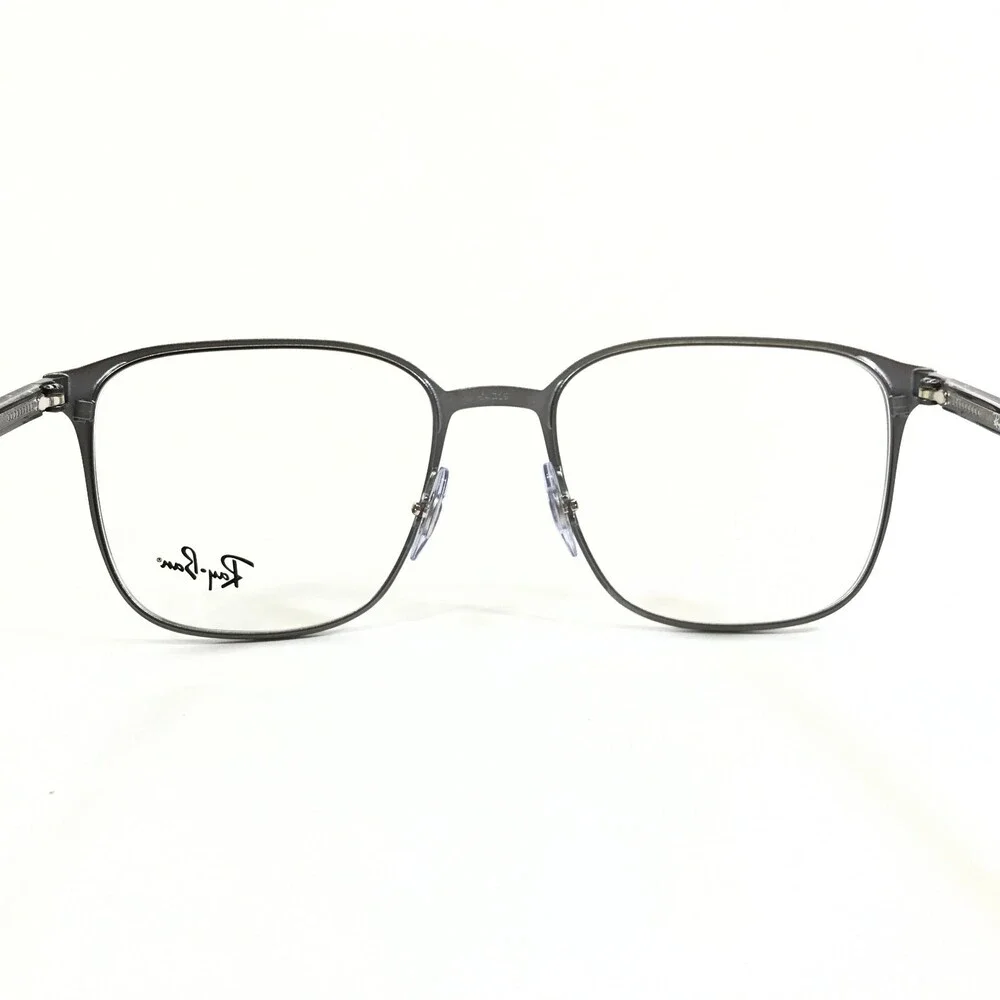 Ray-Ban Eyeglasses Frames RB6512 2553 Grey Silver Square Full Rim 54-19-145